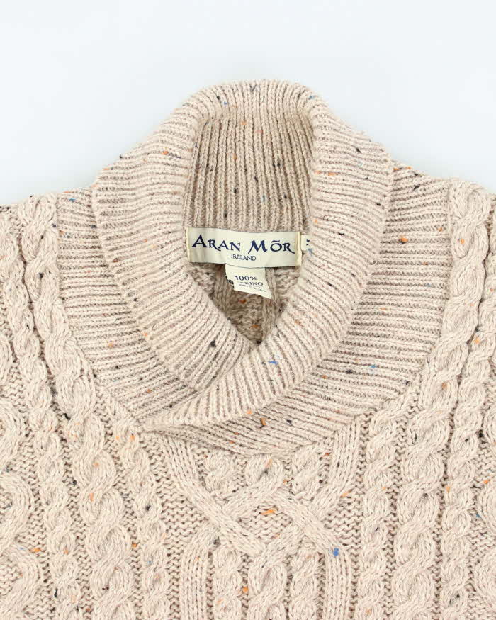 Vintage Aran Mor Merino Wool Chunky Knit Jumper - M