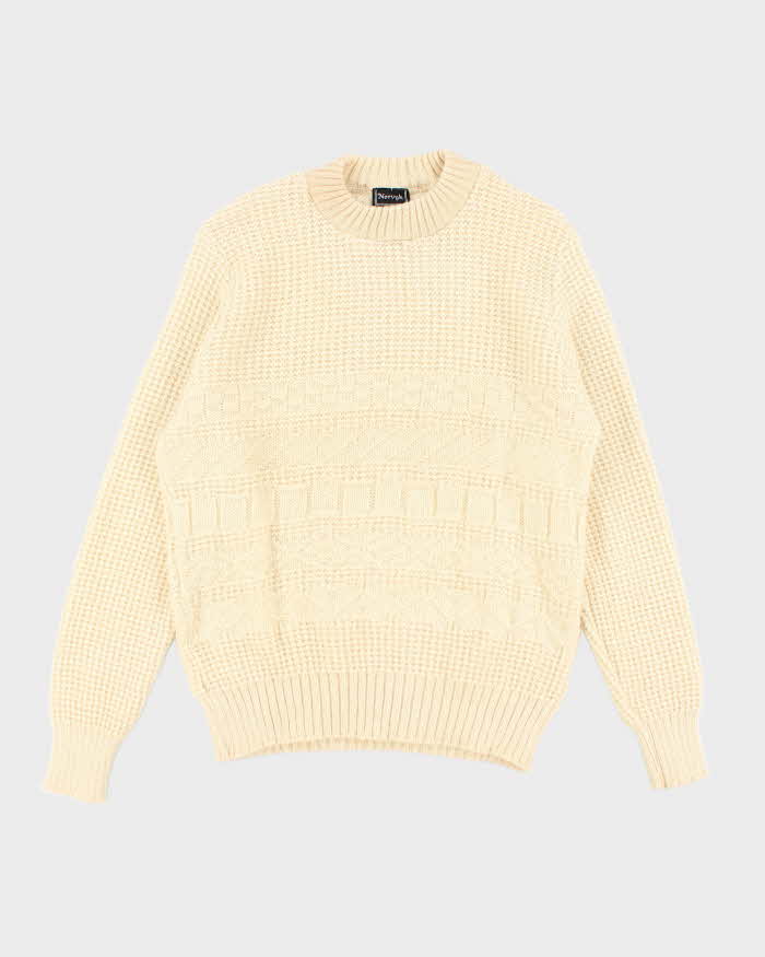 Vintage Nordvyk Wool Chunky Knit Jumper - XL
