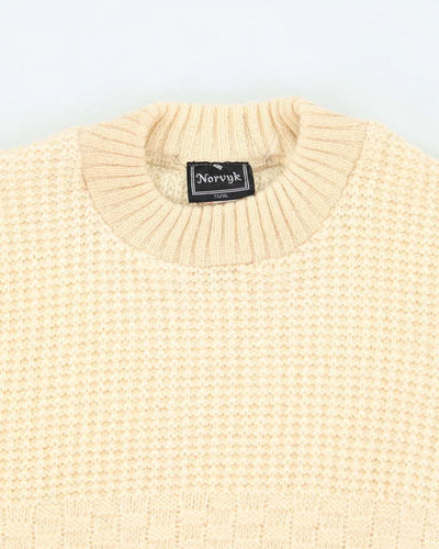 Vintage Nordvyk Wool Chunky Knit Jumper - XL