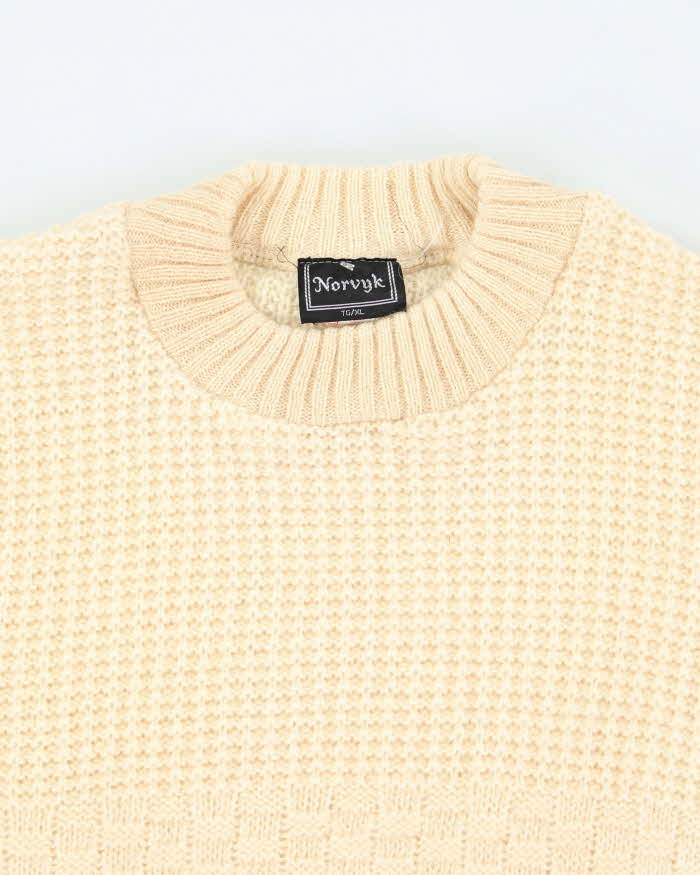 Vintage Nordvyk Wool Chunky Knit Jumper - XL