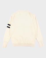 Vintage Lacoste Varsity Cotton &amp; Wool Blend Cardigan - L