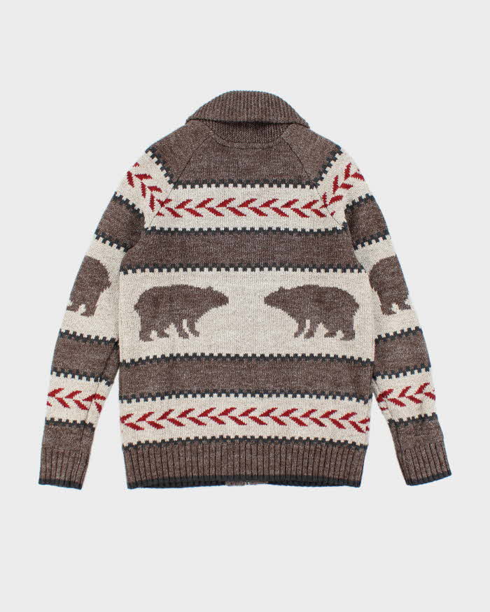 Vintage Wind River Knit Zip-Up Cardigan - S