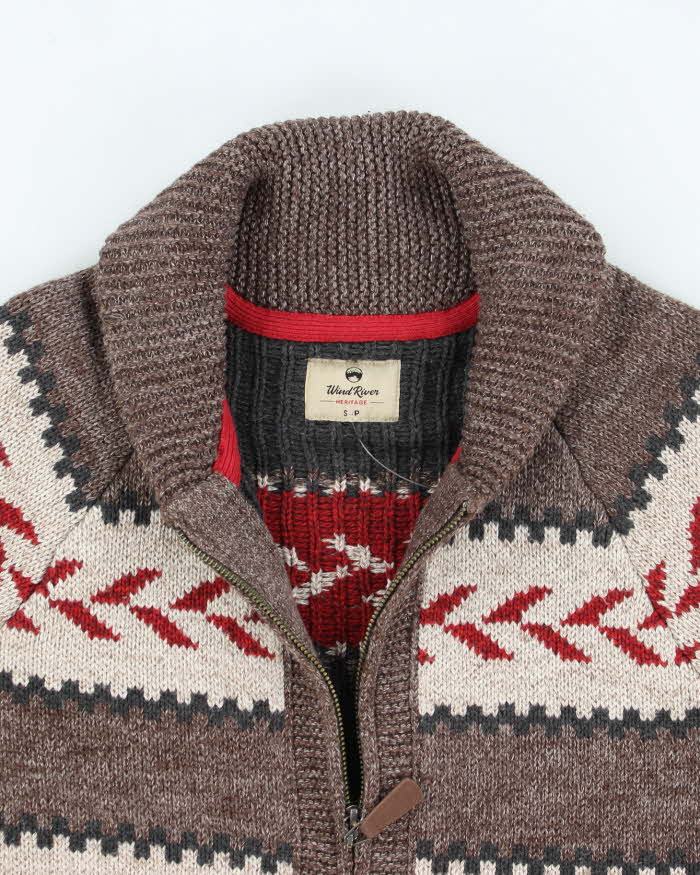 Vintage Wind River Knit Zip-Up Cardigan - S