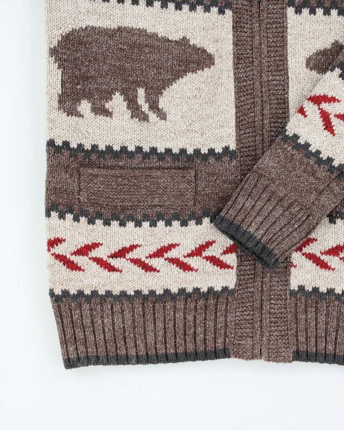 Vintage Wind River Knit Zip-Up Cardigan - S