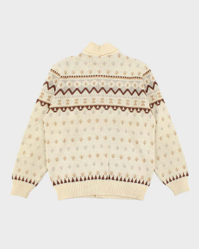 Vintage 70s Tundra Wool Cardigan - L