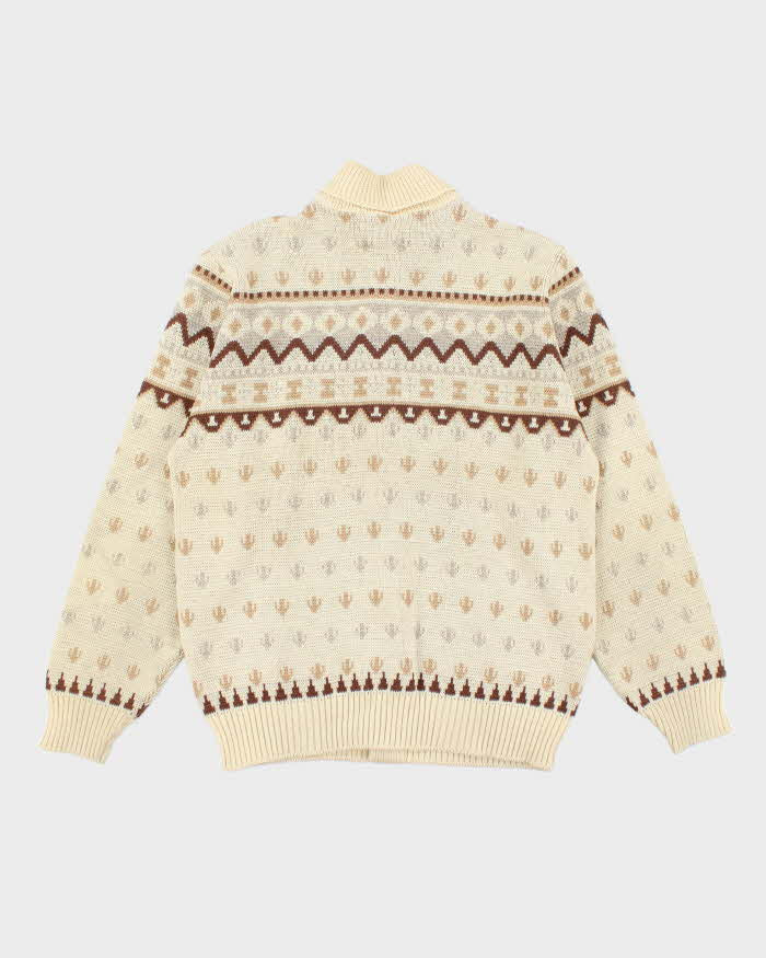 Vintage 70s Tundra Wool Cardigan - L