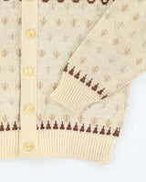 Vintage 70s Tundra Wool Cardigan - L
