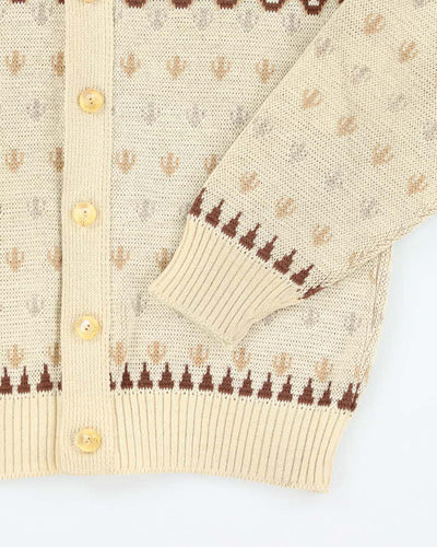 Vintage 70s Tundra Wool Cardigan - L