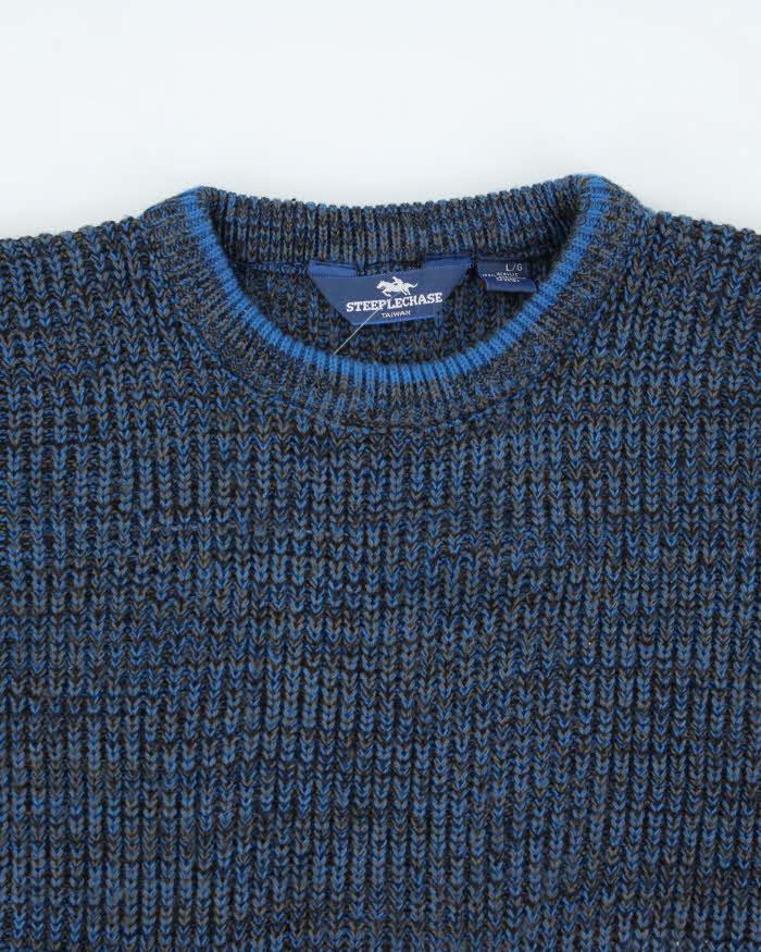 Vintage Steep Lachase Blue Knit Jumper - L