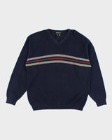 Vintage Eddie Bauer V-Neck Oversized Jumper - L
