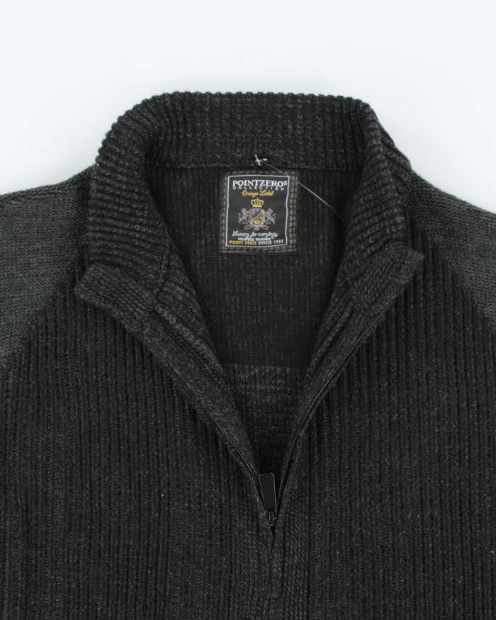 Vintage Y2k 00s Point Zero Zip-Up Jumper - L