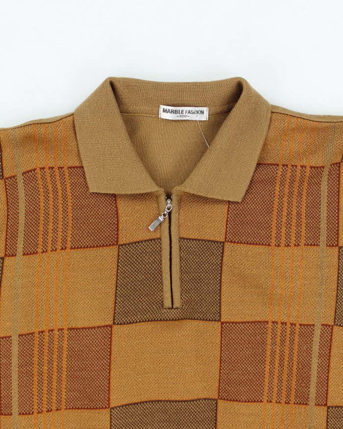 Vintage Marble Fashion Quarter-Zip - L