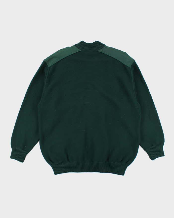Vintage Paul & Shark Green Wool Blend Jumper - XL