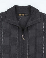 Vintage Sergio Louis Grey Zip-Up Jumper - L