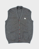Vintage Monte Carlo Wool Grey Tank-Knit - L