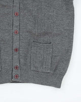 Vintage Monte Carlo Wool Grey Tank-Knit - L