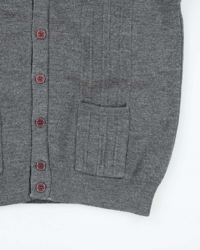 Vintage Monte Carlo Wool Grey Tank-Knit - L