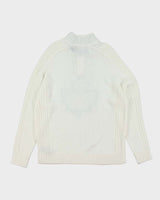 Vintage NHL Toronto Maple Leafs Quarter-Zip Knit Jumper - L