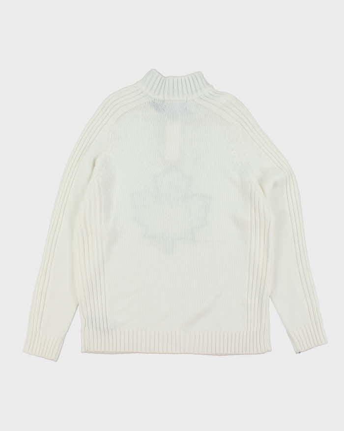 Vintage NHL Toronto Maple Leafs Quarter-Zip Knit Jumper - L