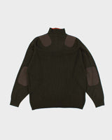 Vintage Adidas Wool Blend Quarter-Zip Knit Jumper - XL