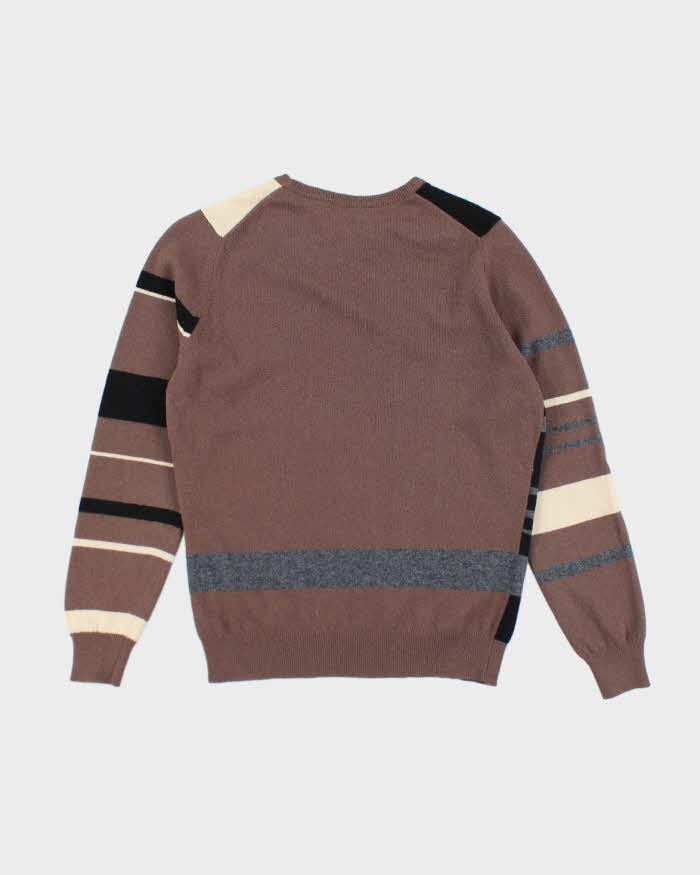 Vintage 80s Jaeger Pattern Wool Jumper - M