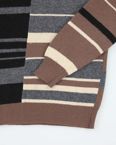 Vintage 80s Jaeger Pattern Wool Jumper - M