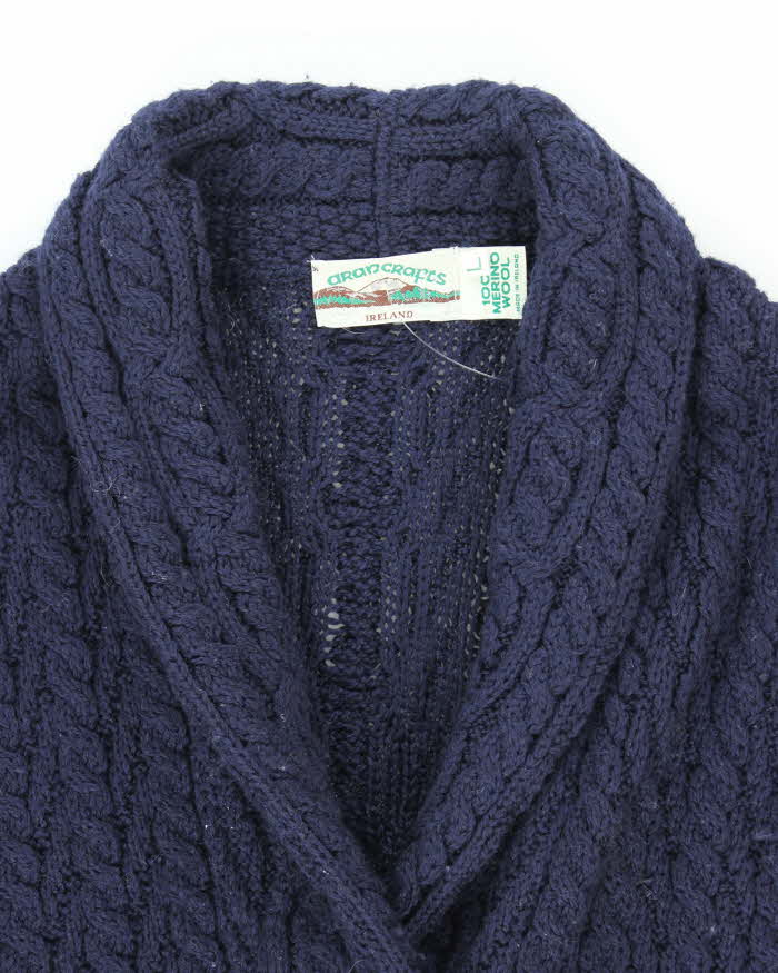 Vintage Arancrafts Merino Wool Chunky Oversized Cardigan - L