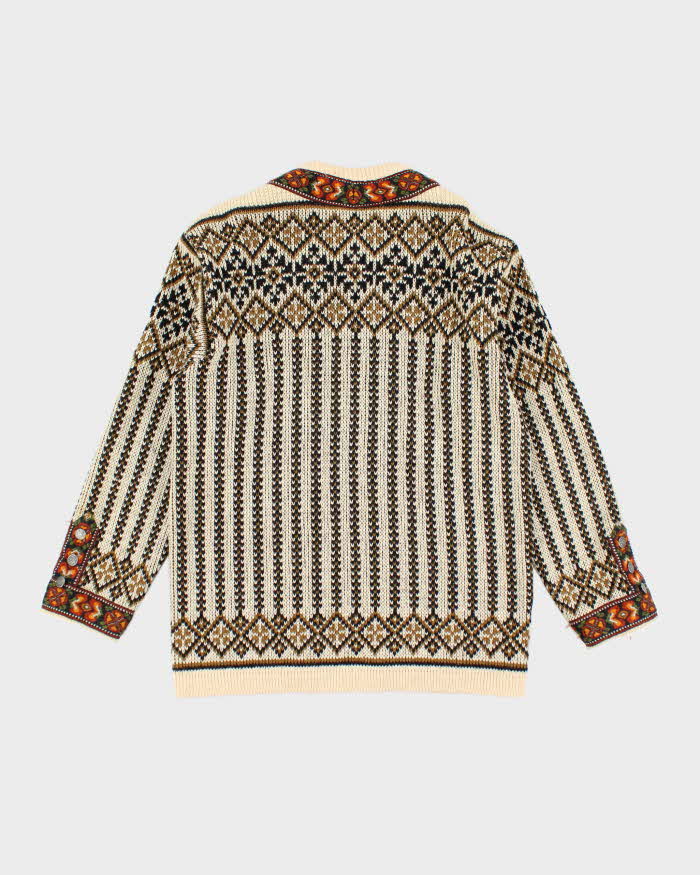 Vintage Nordstikk Icelandic Knit Clasp Chunky Cardigan - L