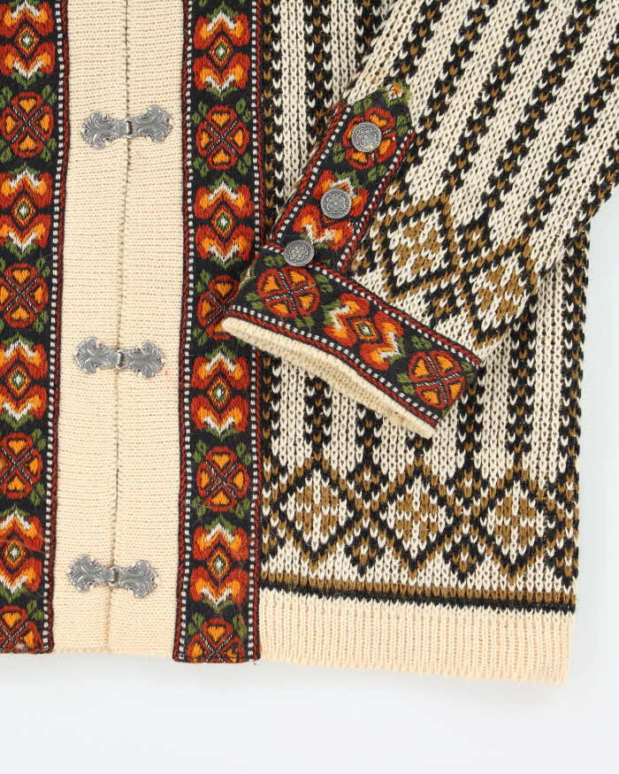 Vintage Nordstikk Icelandic Knit Clasp Chunky Cardigan - L