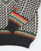 Vintage 80's Dale of Norway Pure Wool Patterned Chunky Knit Jumper - M