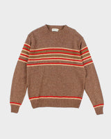 Vintage Club Fellow Striped Wool Blend Knit Jumper - M
