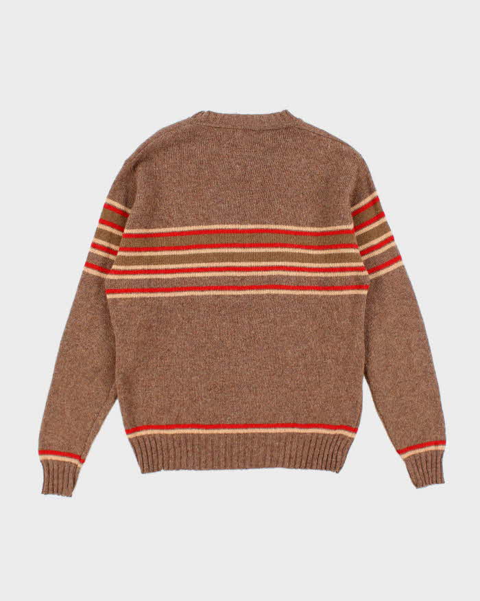 Vintage Club Fellow Striped Wool Blend Knit Jumper - M