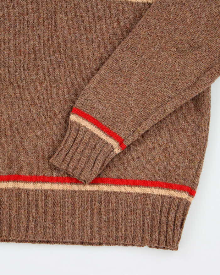 Vintage Club Fellow Striped Wool Blend Knit Jumper - M