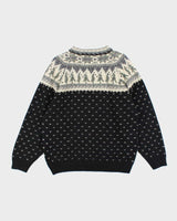 Vintage 90's Eddie Bauer Heavyweight Wool Patterned Knit Jumper - M