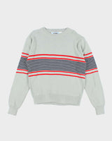 Vintage 90's Incline Sport Striped Long-sleeve Knit Jumper - L
