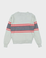 Vintage 90's Incline Sport Striped Long-sleeve Knit Jumper - L
