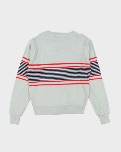 Vintage 90's Incline Sport Striped Long-sleeve Knit Jumper - L