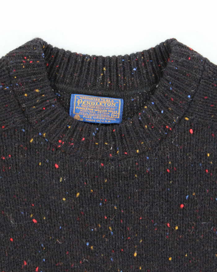 Vintage 90's Pendleton Speckled Wool Knit Jumper - M