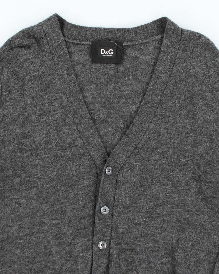 Vintage Y2K Dolce & Gabbana Fine Wool Button Up Cardigan - M