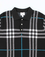 Vintage Burberry London Patterned Short Sleeve Knit Jumper - XXL