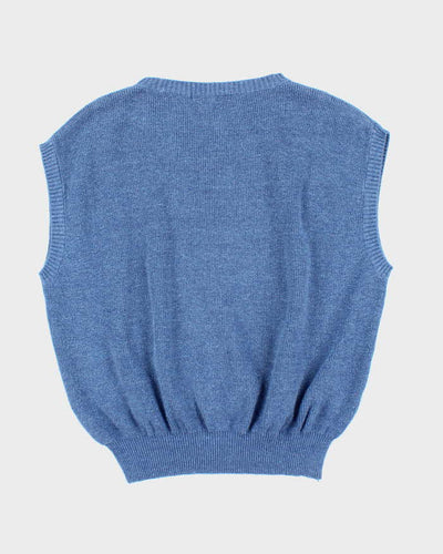 Vintage 80's Christian Dior Sports Two Tone Tank Knit Sweater - L
