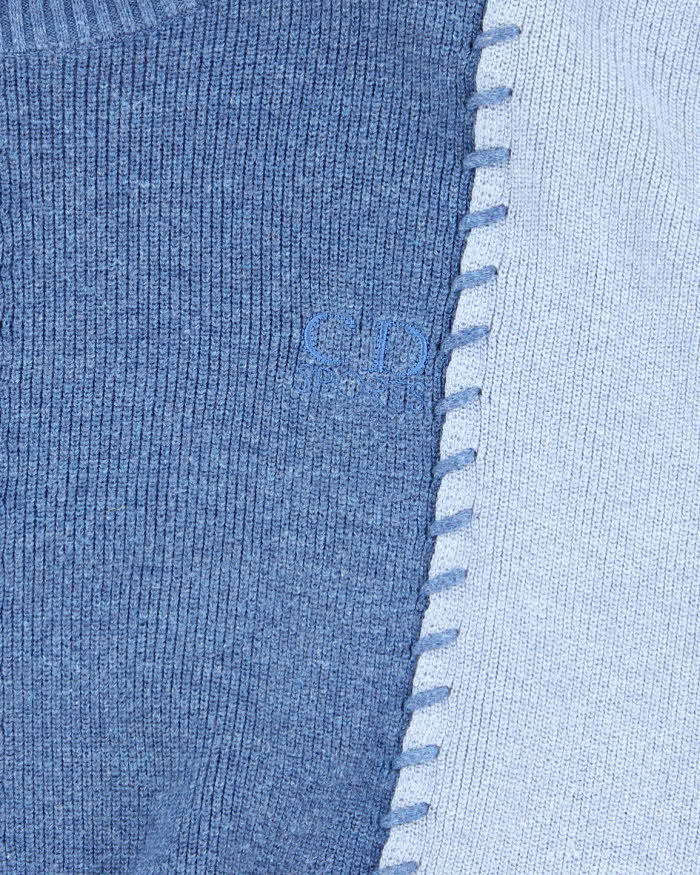 Vintage 80's Christian Dior Sports Two Tone Tank Knit Sweater - L