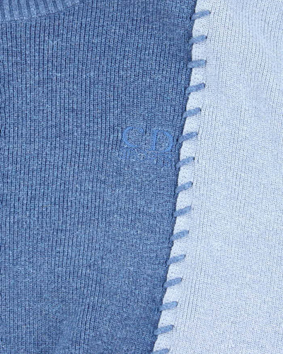 Vintage 80's Christian Dior Sports Two Tone Tank Knit Sweater - L