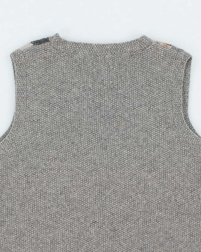 Vintage Ralph Lauren Wool Button Up Tank Knit - M