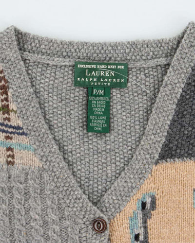 Vintage Ralph Lauren Wool Button Up Tank Knit - M
