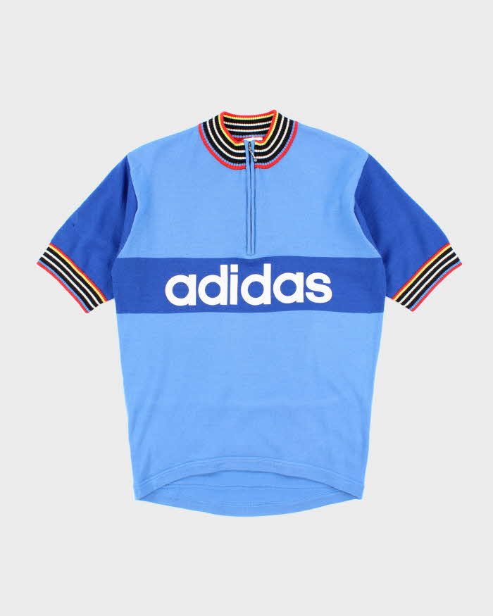 Vintage Adidas Quarter-Zip Knit Jumper - M