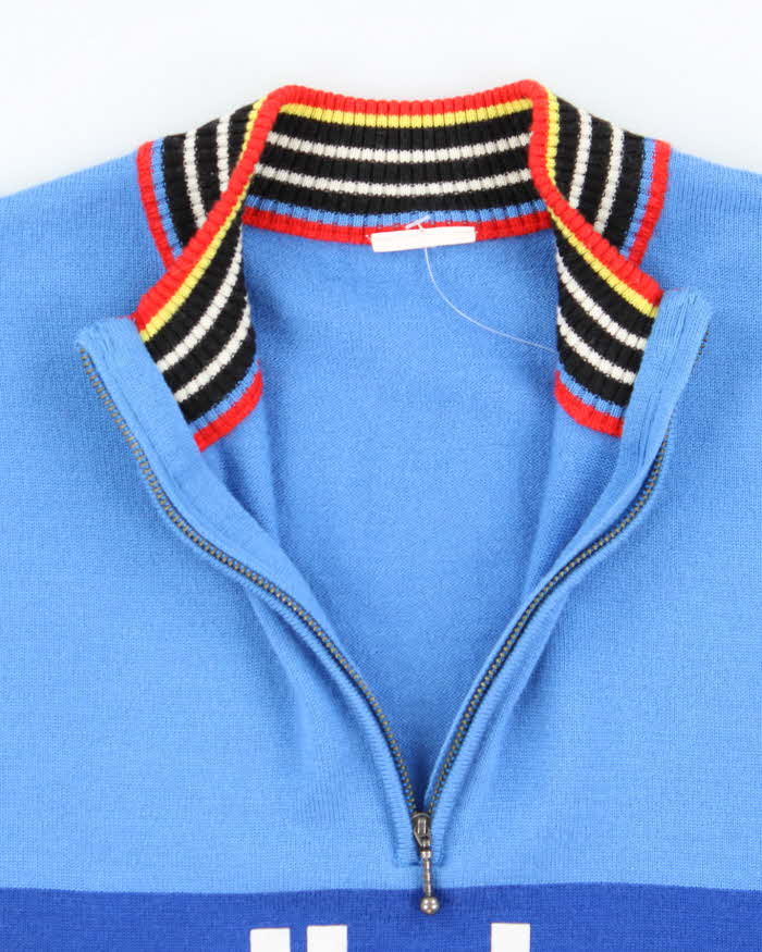 Vintage Adidas Quarter-Zip Knit Jumper - M