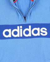 Vintage Adidas Quarter-Zip Knit Jumper - M