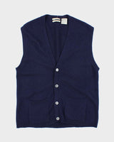 Vintage Retreat Wool Button-Up Tank Knit - M