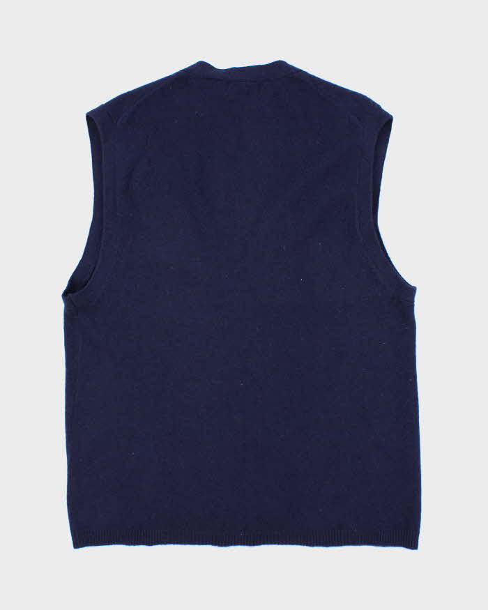 Vintage Retreat Wool Button-Up Tank Knit - M